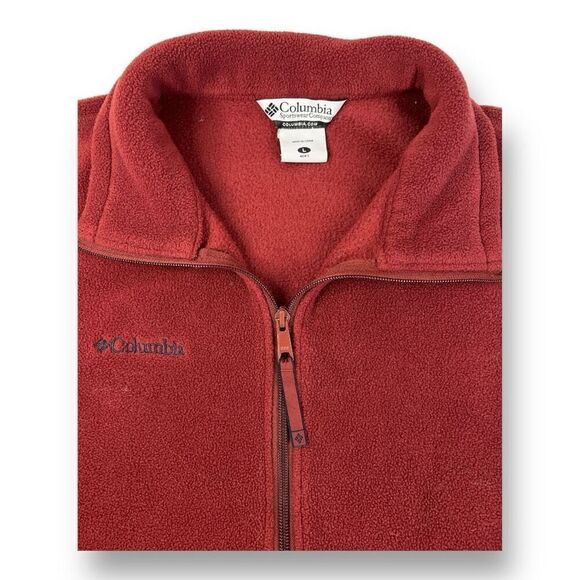 Columbia Fleece Full Zip Vest Size Large - Picture 5 of 5